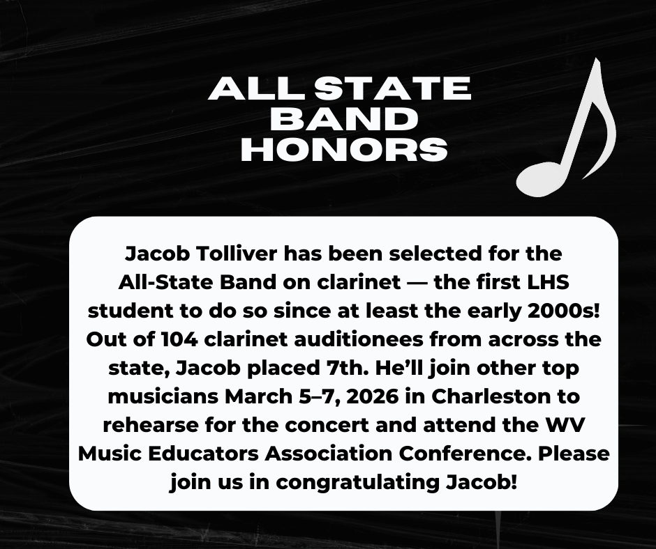 All-State Band Honors - Jacob Tolliver