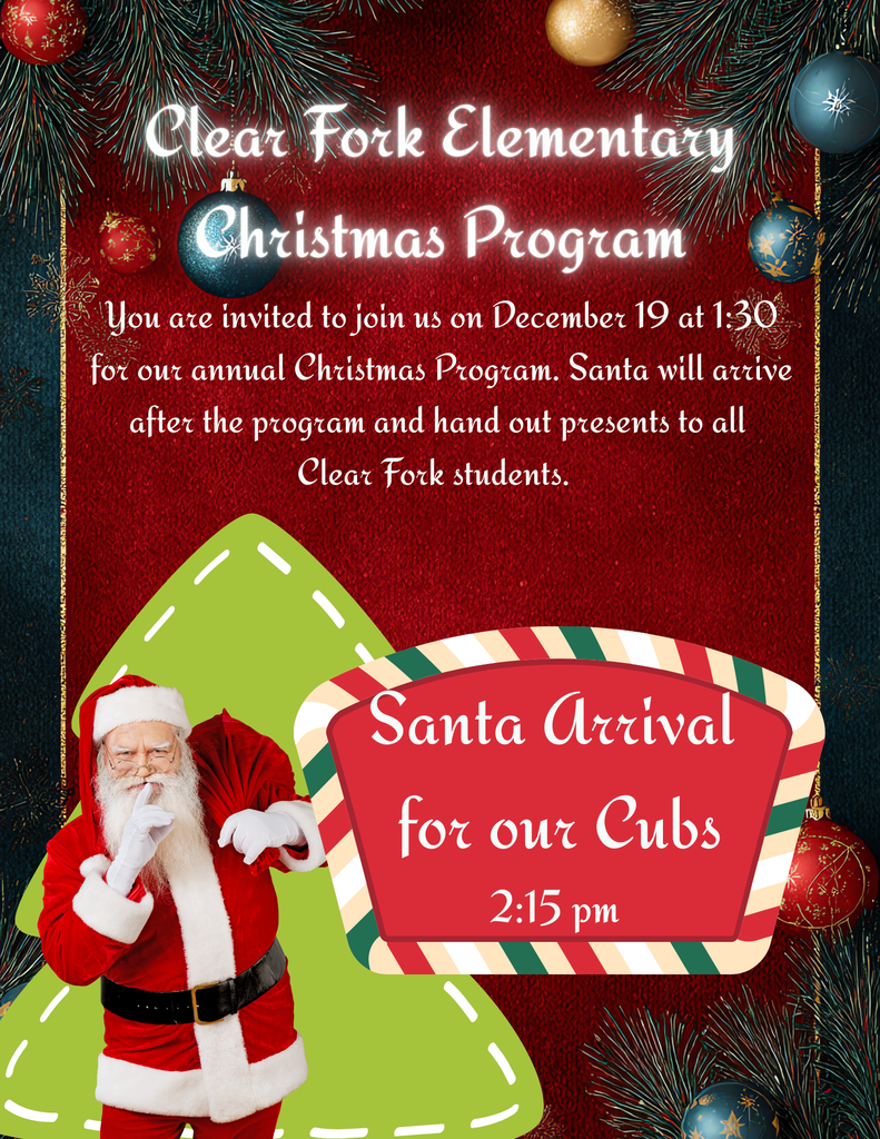 Clear Fork Elementary Christmas Program