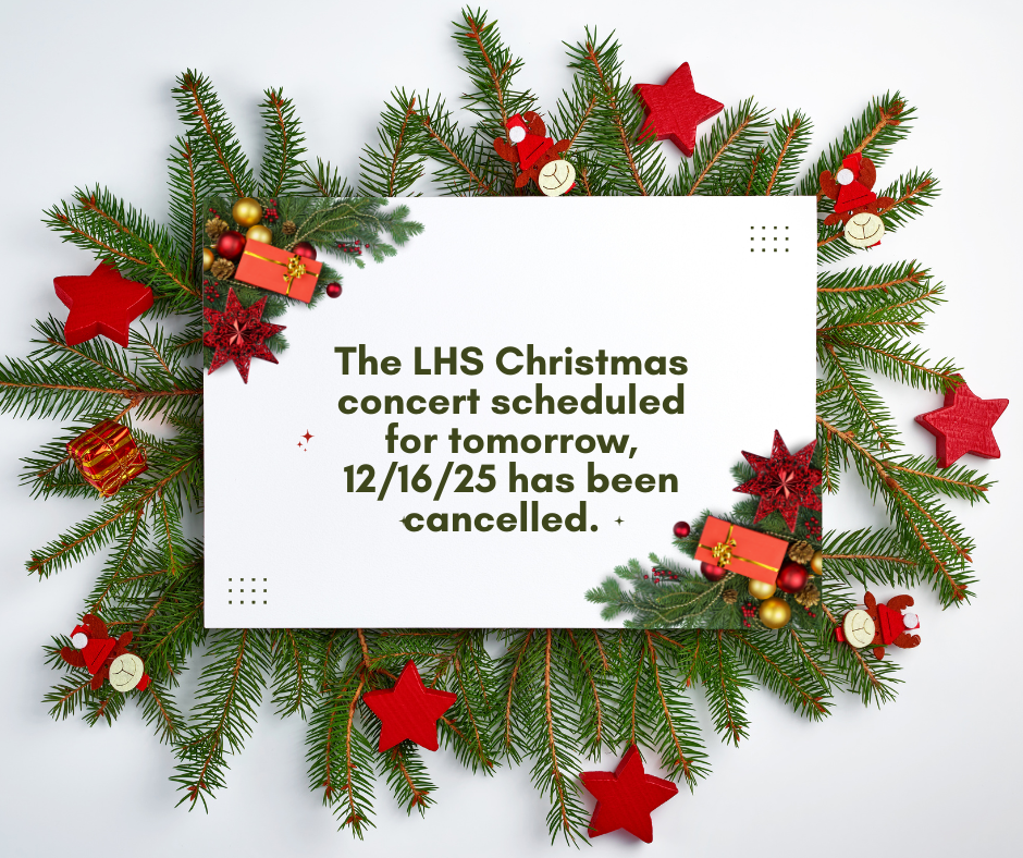 Christmas concert is cancelled.