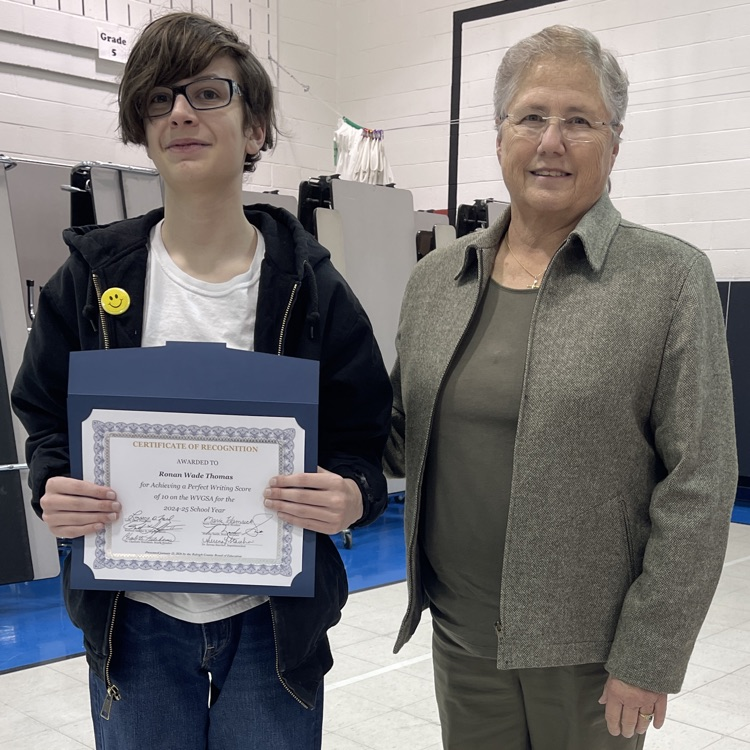 Ronan Thomas, former Independence Middle School student and current Independence High School student, on achieving a perfect score on the writing portion of the General Summative Assessment.