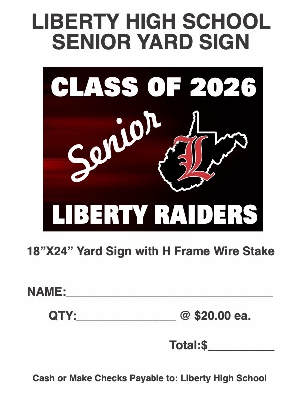 Senior Yard Signs now available