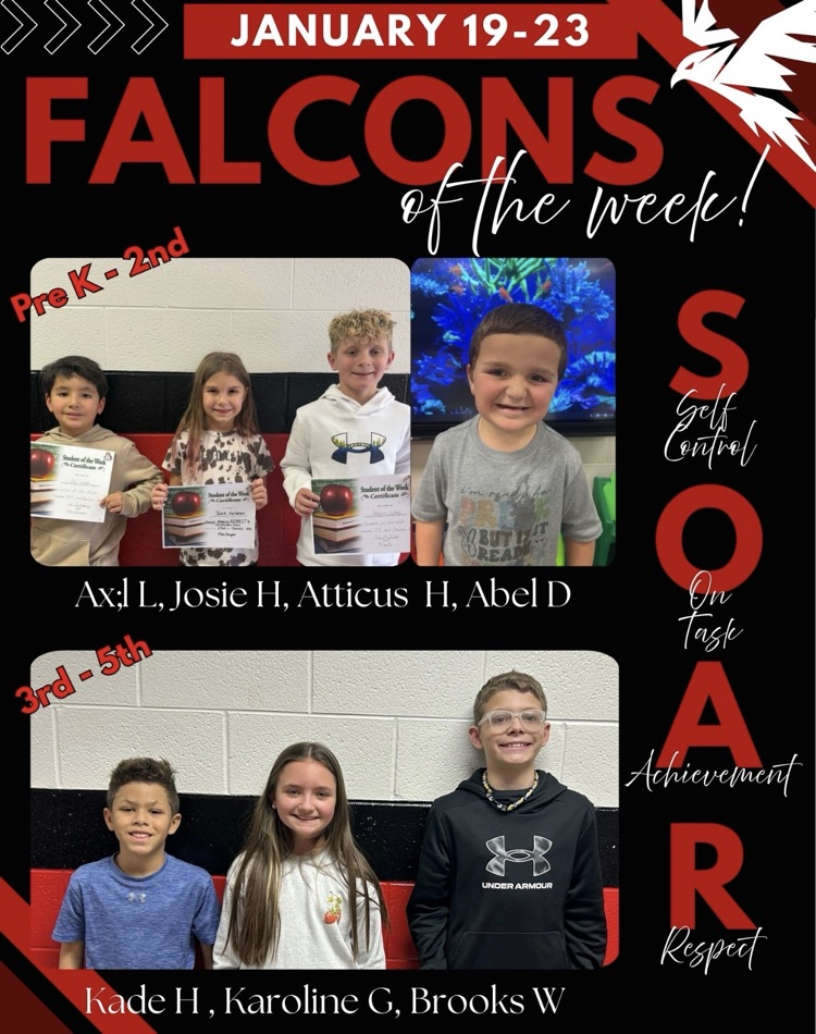 01/19/26-01/23/26 students of the week
