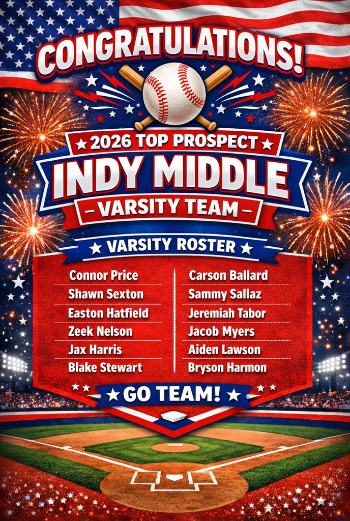 Top Prospect Baseball  League Roster for 2026