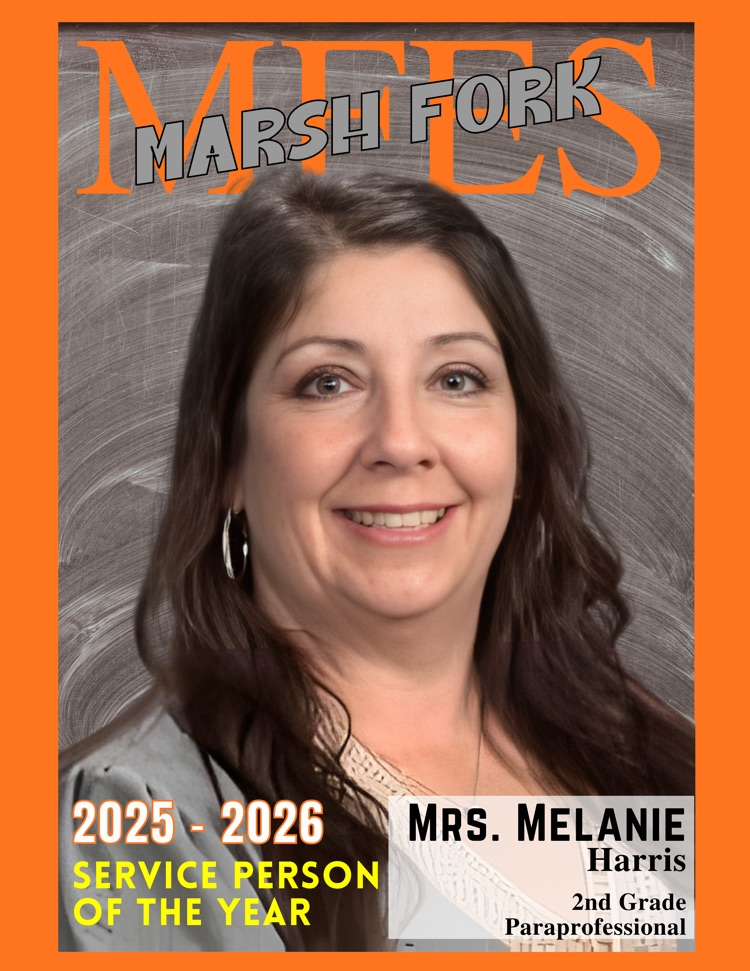 Mrs. Melanie Harris, 2nd Grade Paraprofessional, 2025-2026 Service Person of the Year!