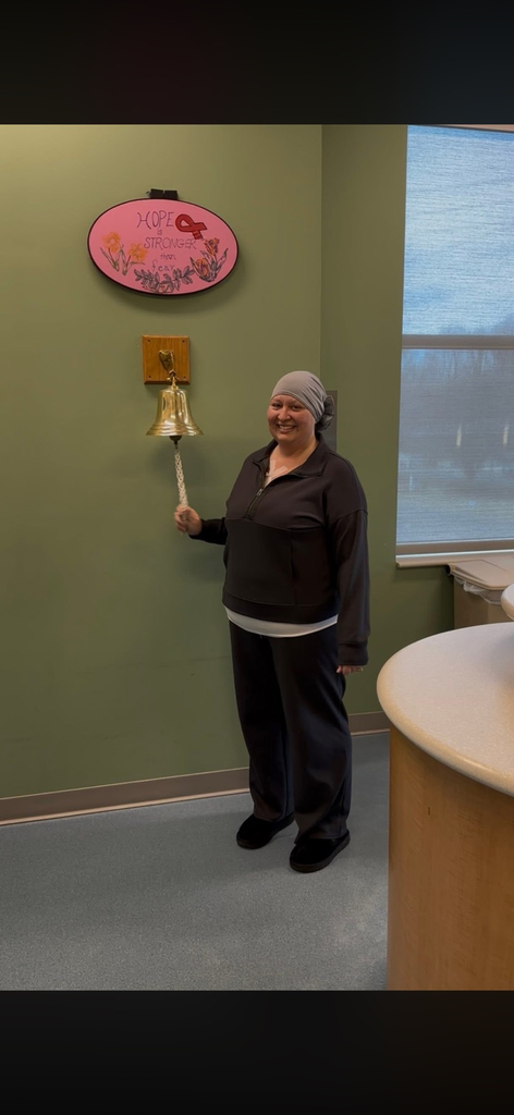 Mrs. B ringing the bell!