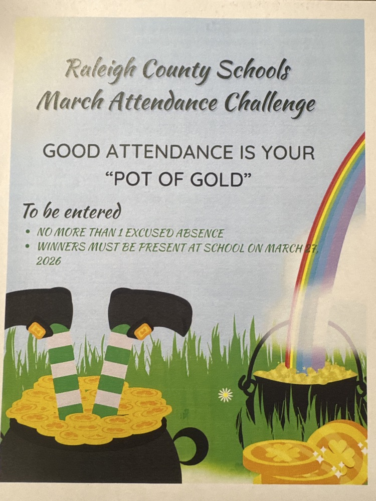 Raleigh County School Attendance Challenge for the Montj of March