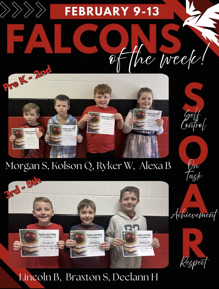 Feb 9-13, 2026 students of the week