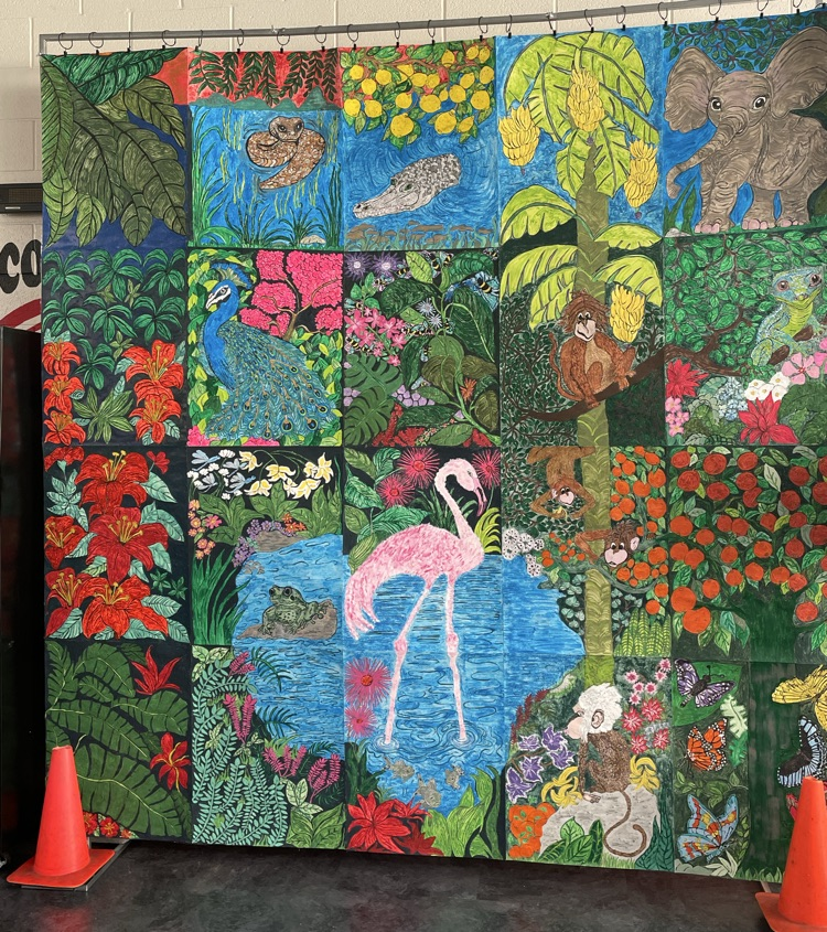 bright colored pictures with jungle scenes 