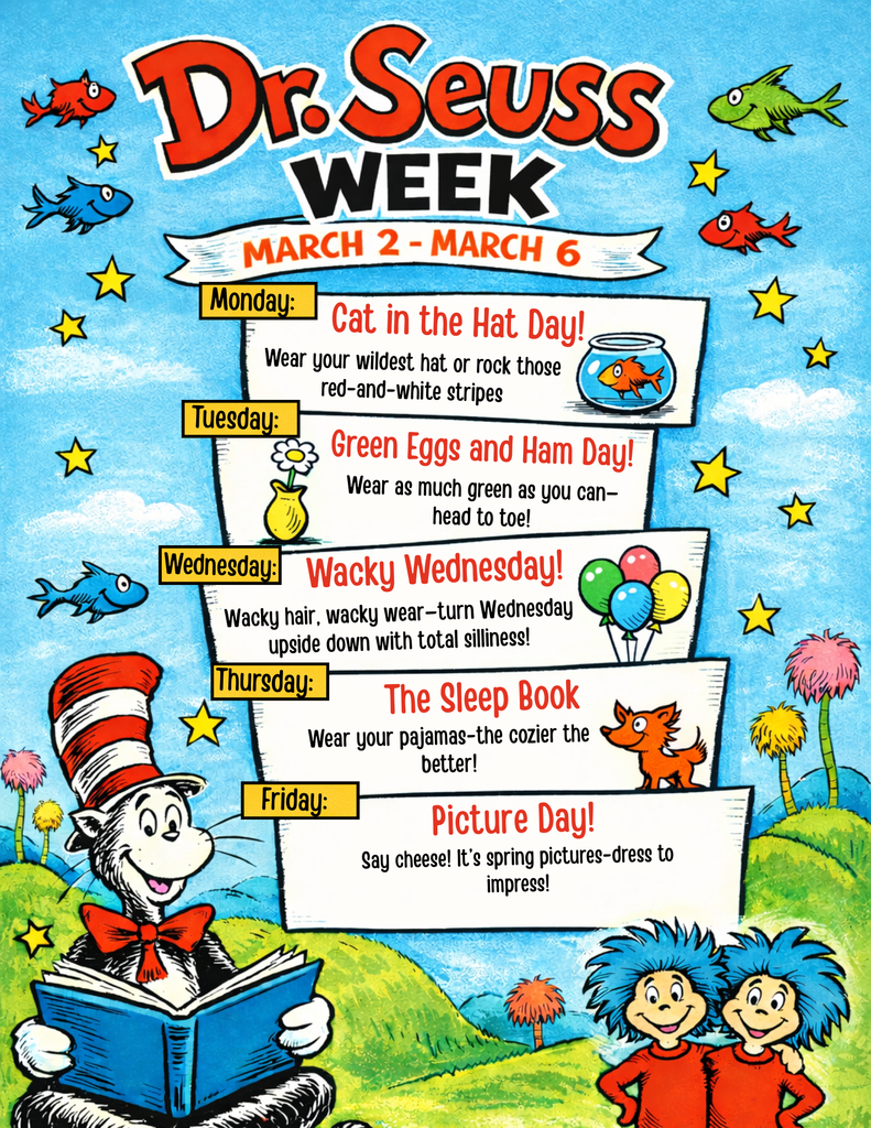 Dr. Seuss Week March 2-6