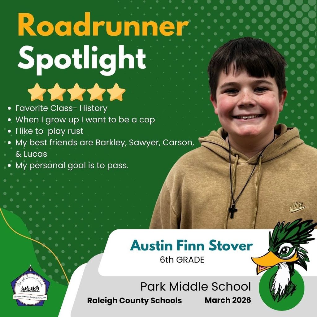 Roadrunner Spotlight: Austin Fin Stover 6th grade