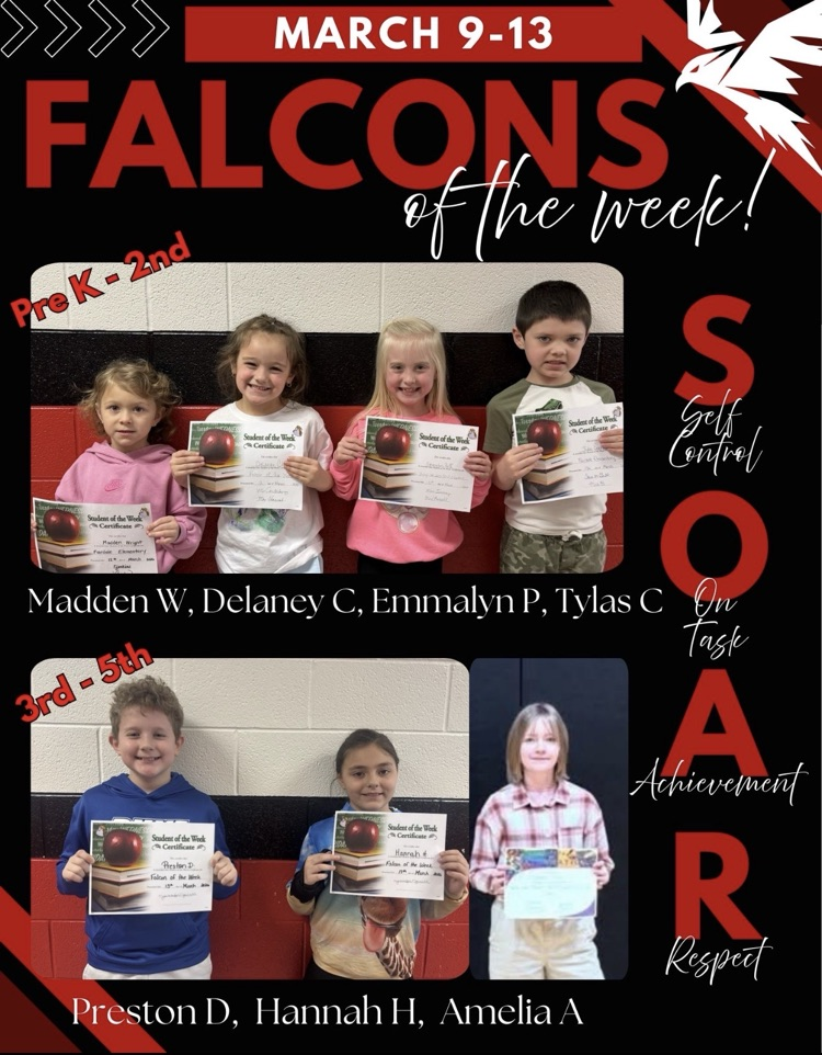 March 13 falcons of the week