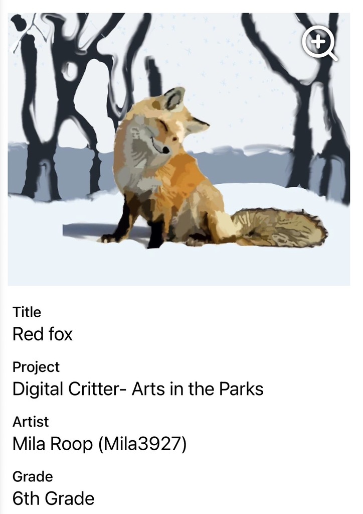 Digital art by Mila of a Fox