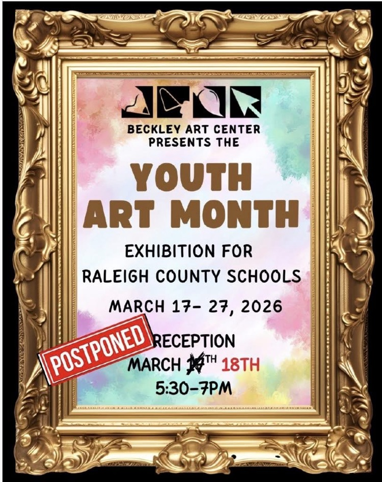 flyer showing the art show as postponed 
