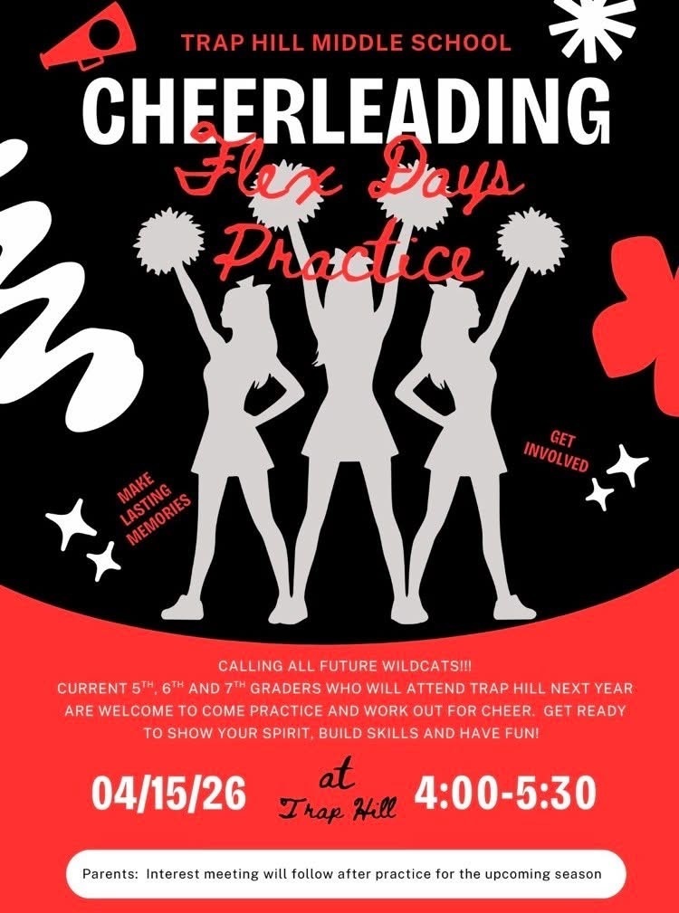 Black and red background with silver cheerleaders