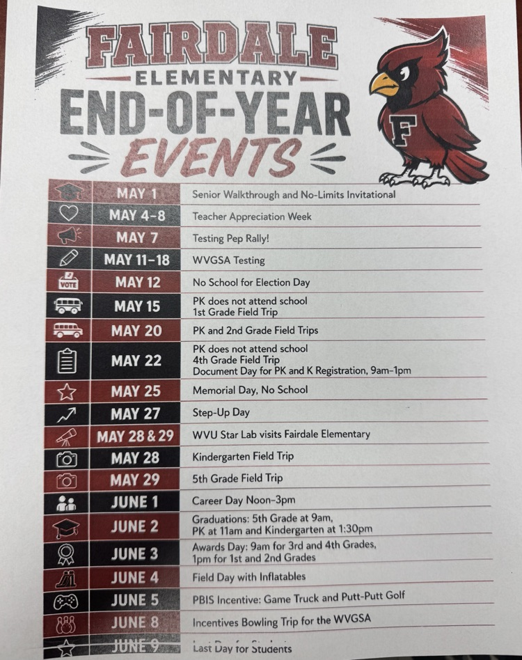 end of year events
