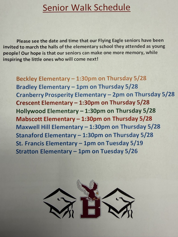 Senior Walk Through Information 