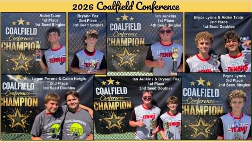 Coalfield Conference Champions - Singles and Doubles