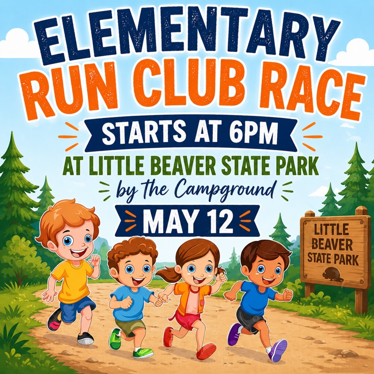Elementary Run Race at Little Beaver on May 12