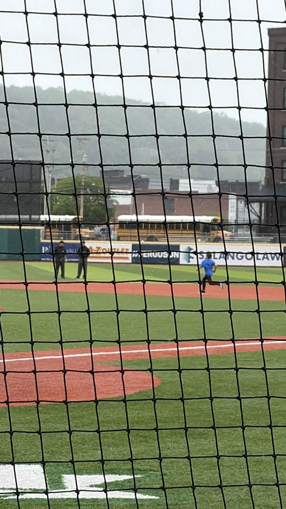 Our very own student Running the bases!!