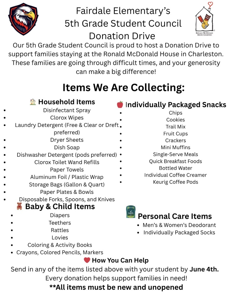 donations accepted