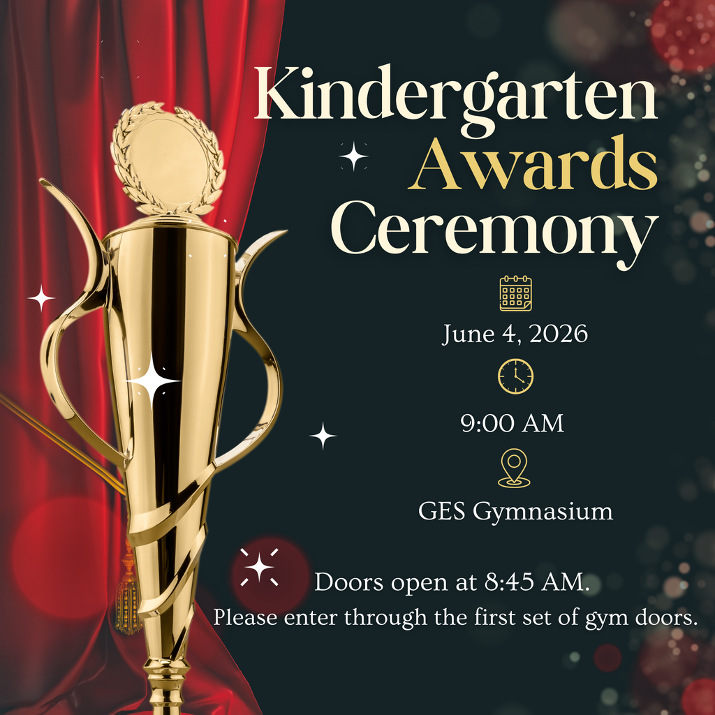Kindergarten awards at 9a on June 4