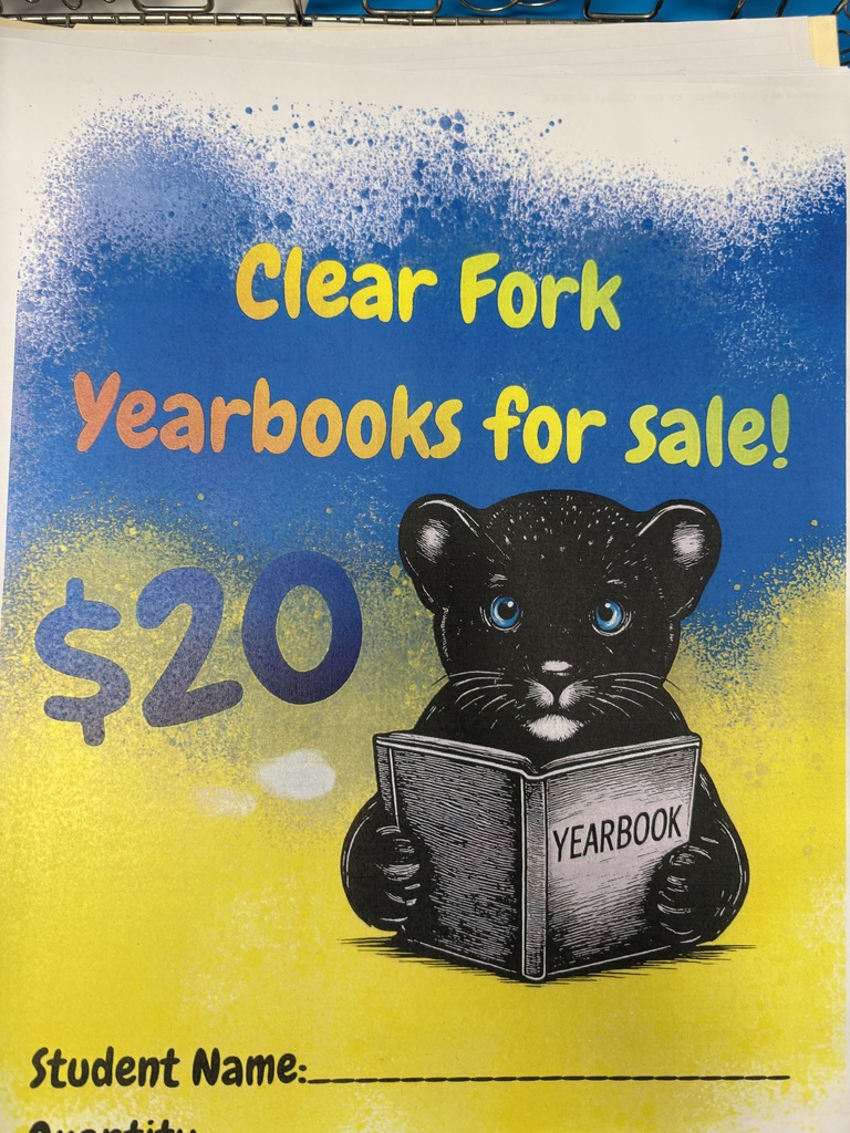 Clear Fork Yearbooks for sale $20 each.