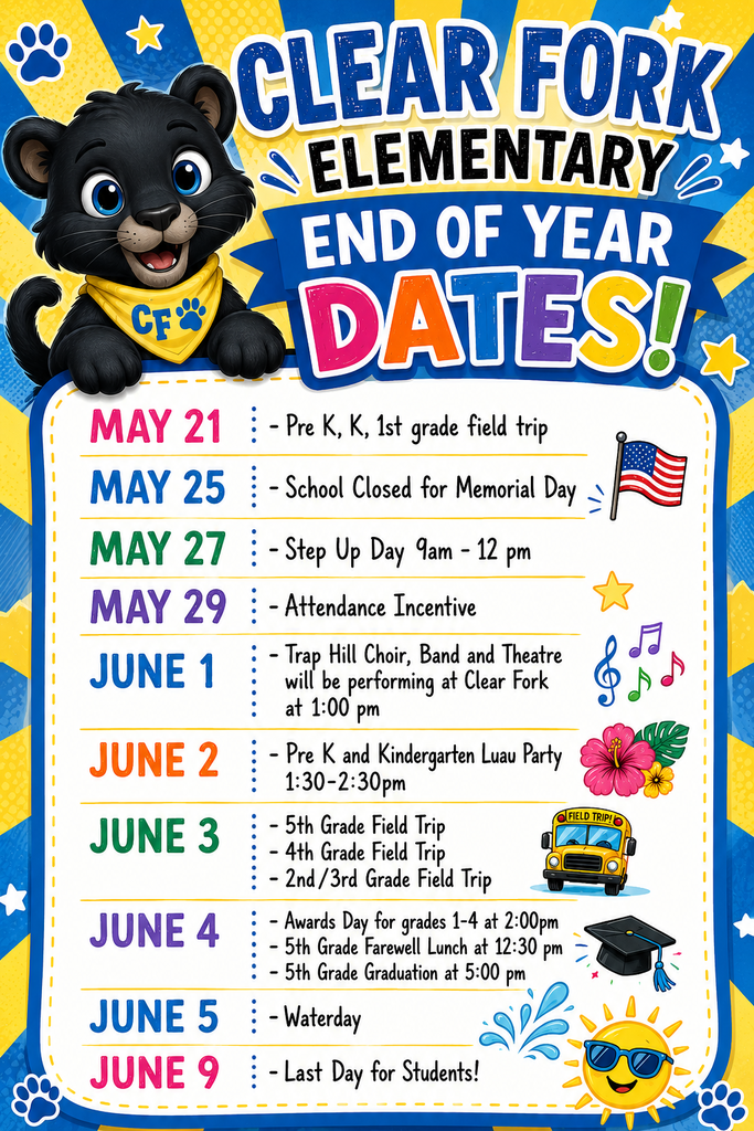 End of year dates