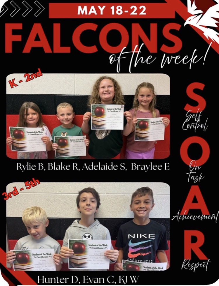 may 22 falcons of the week