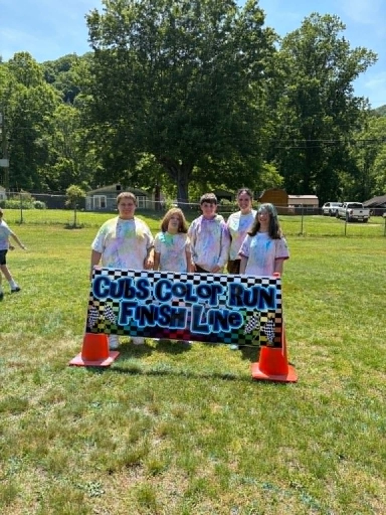 5th Grade finishing the Run. 