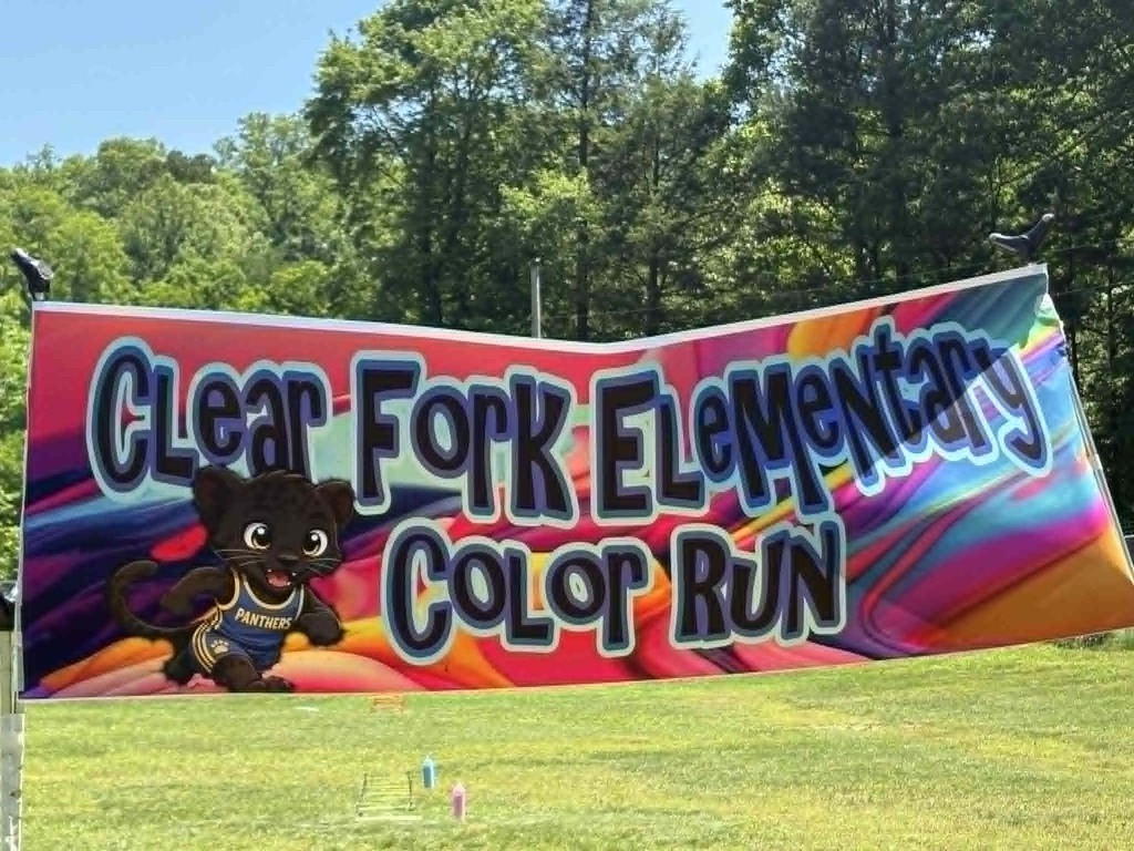 Clear Fork Color Run Starting Line