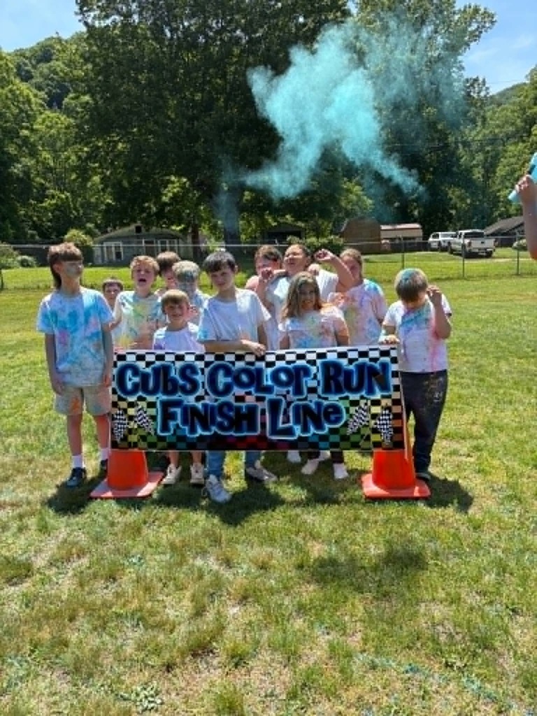 4th Grade after finishing the run. 
