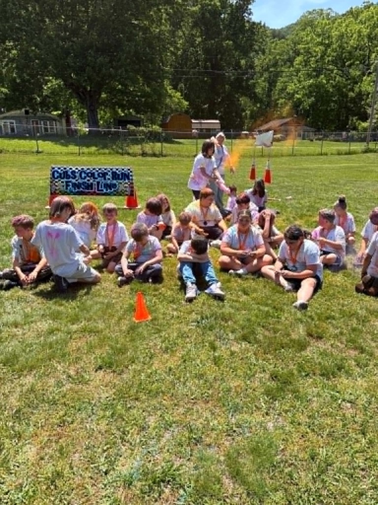 Cubs after the color fun