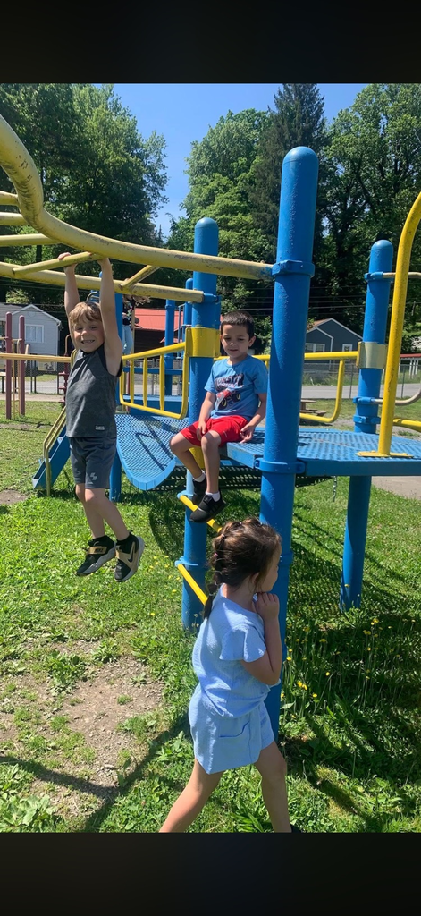 Various PreK students on the Sophia playground.