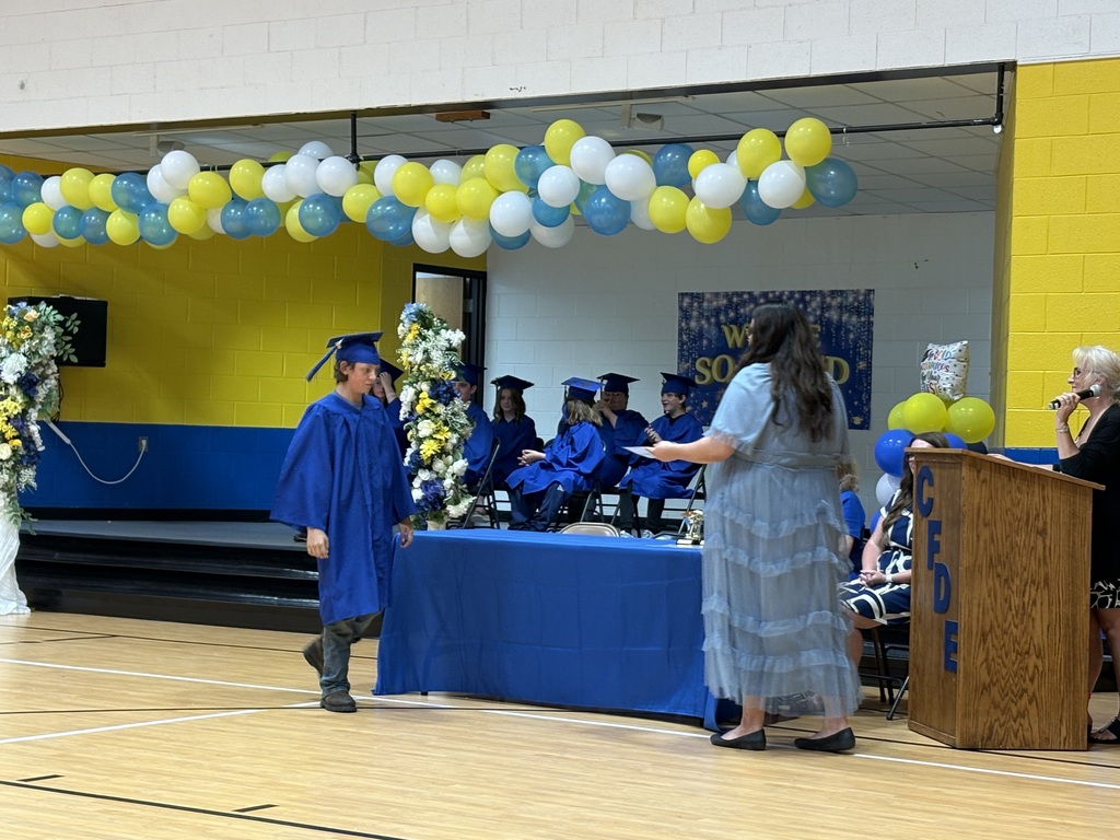 Cubs receiving their awards. 