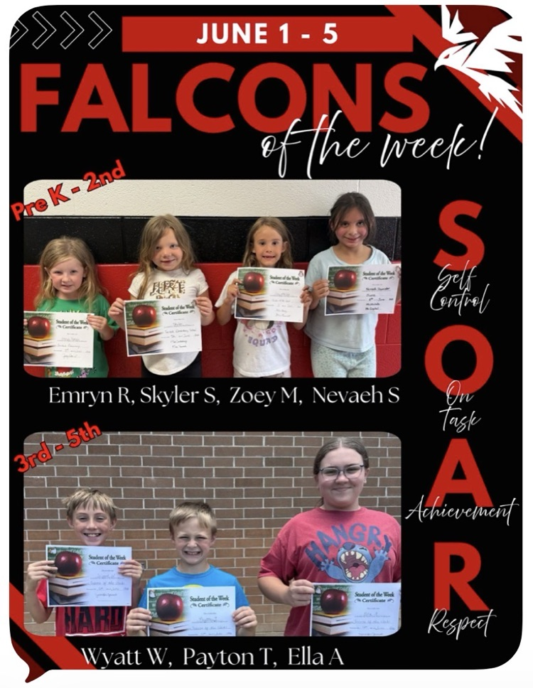 June 5 falcons of the week