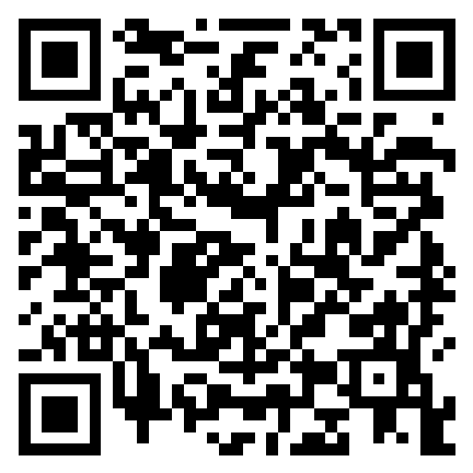 A square black and white pattern, resembling a QR code, is displayed on a white background.