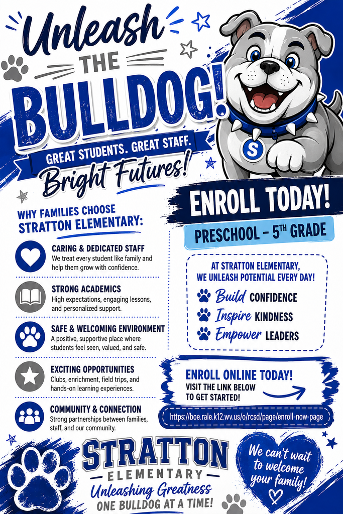 Stratton Elementary School Enrollment Flyer
