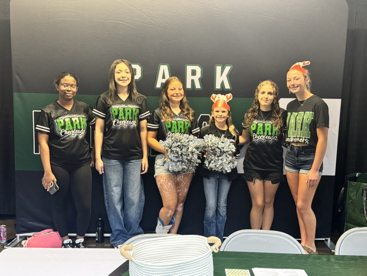 Park Cheerleaders helped at the Back to School Fair.
