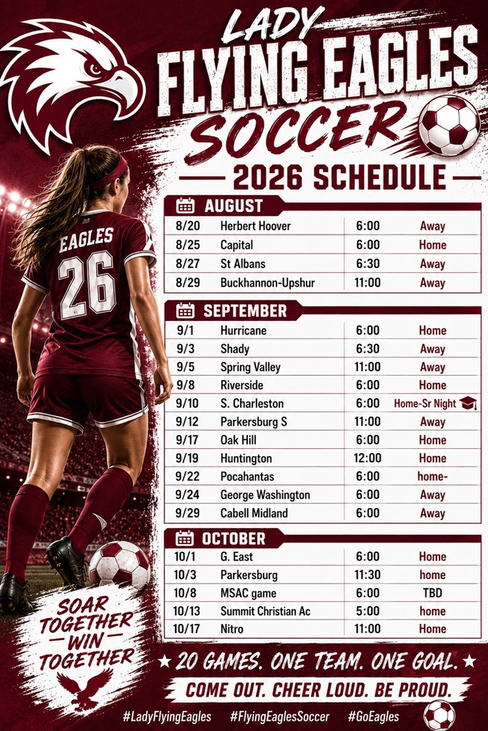 Lady Flying Eagles Soccer Schedule 2026