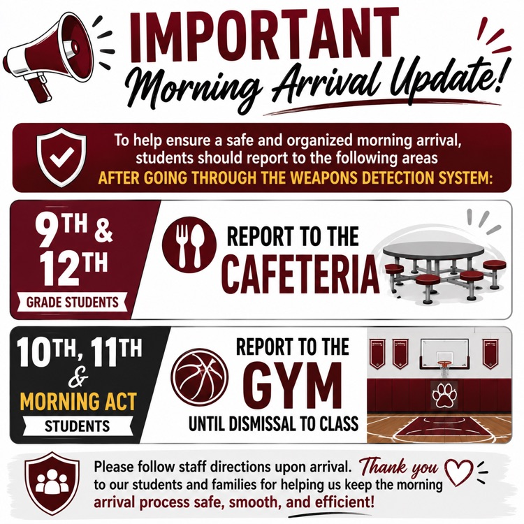 Morning Information for Students 