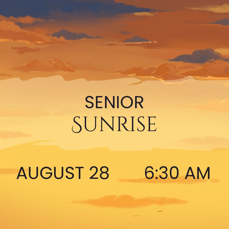 sunrise image with Senior sunrise August 28 6:30