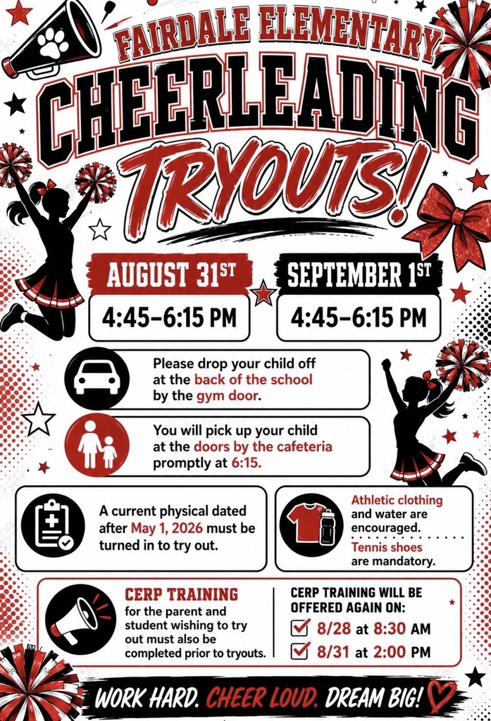 cheer tryout info 2026