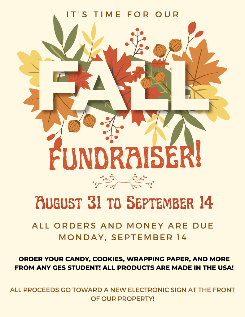 An event poster for a fall fundraiser. It includes a wreath of colorful leaves and berries.