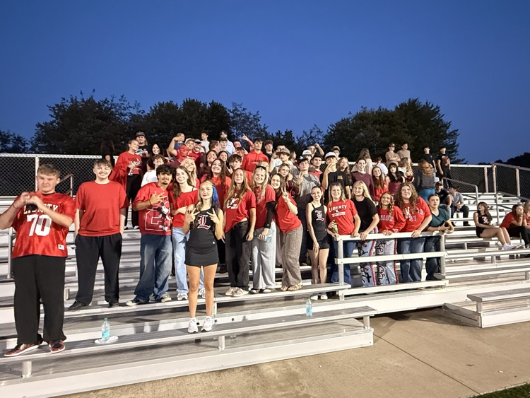 students in bleachers 