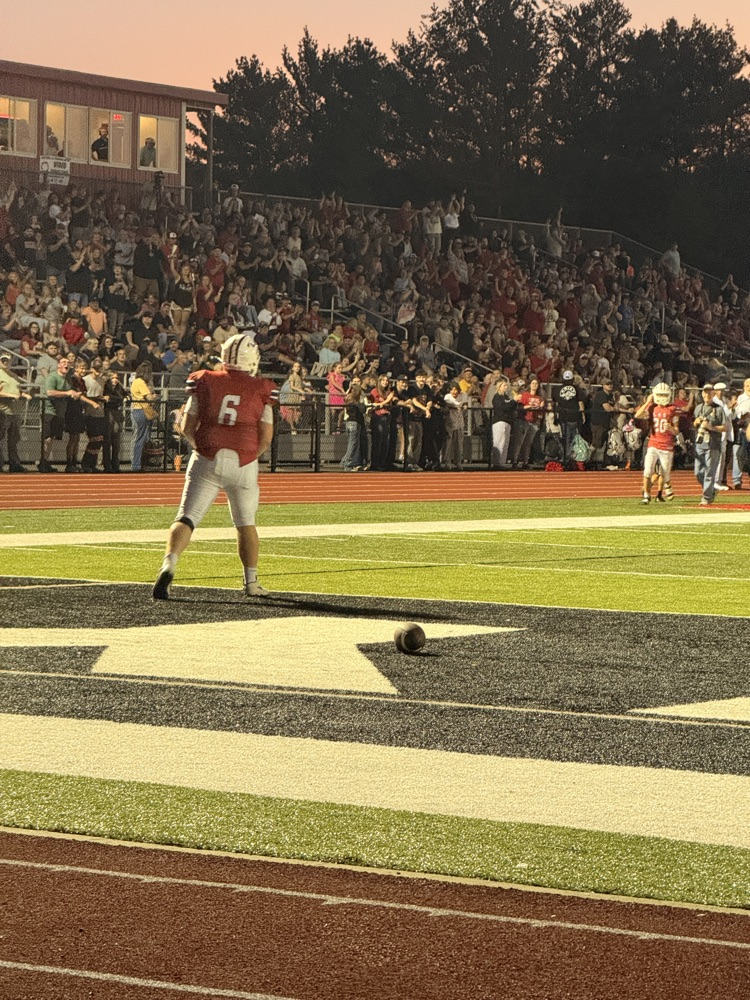 football player on the field making a touchdown 