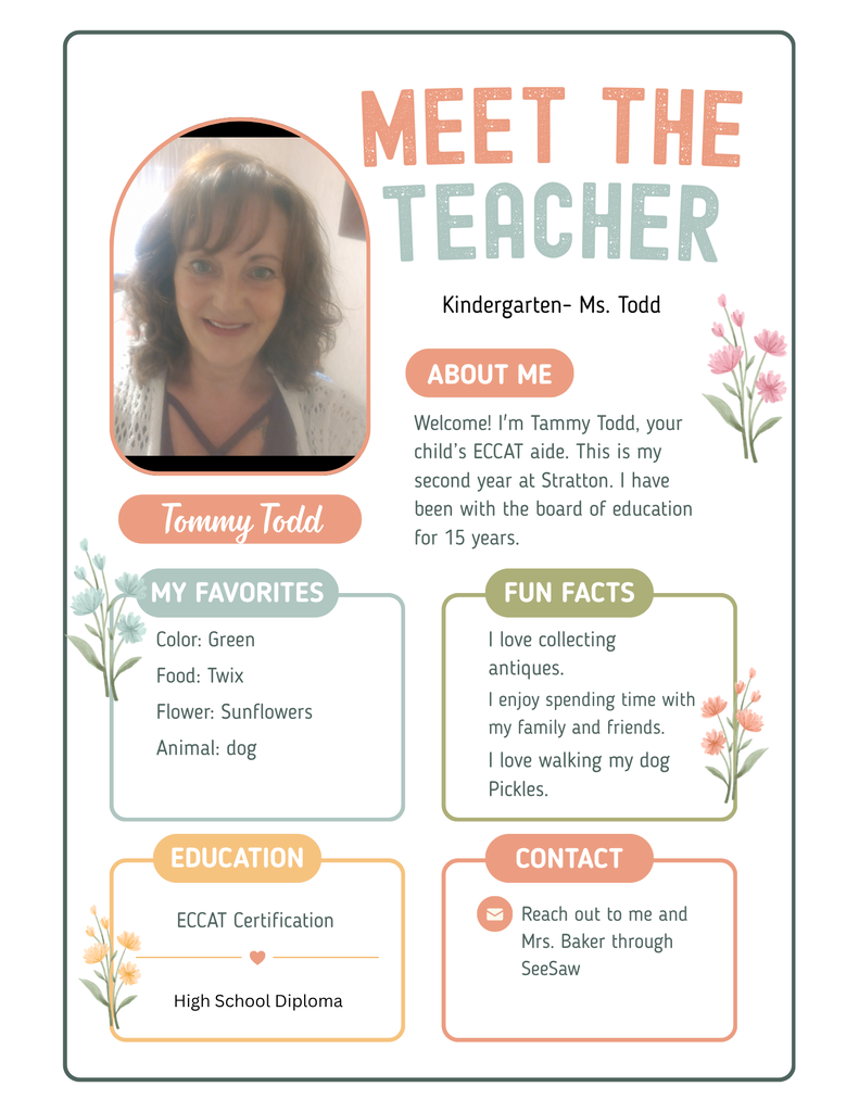 About Me - Ms. Todd