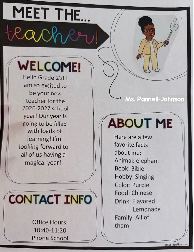 About Me - Ms. Pannell-Johnson