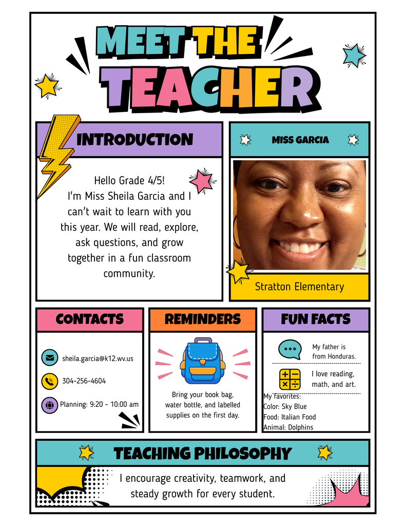 About Me - Miss Garcia