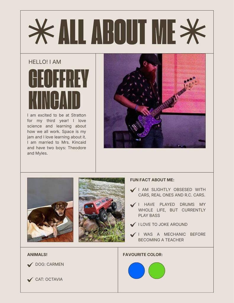 About Me - Mr. Kincaid