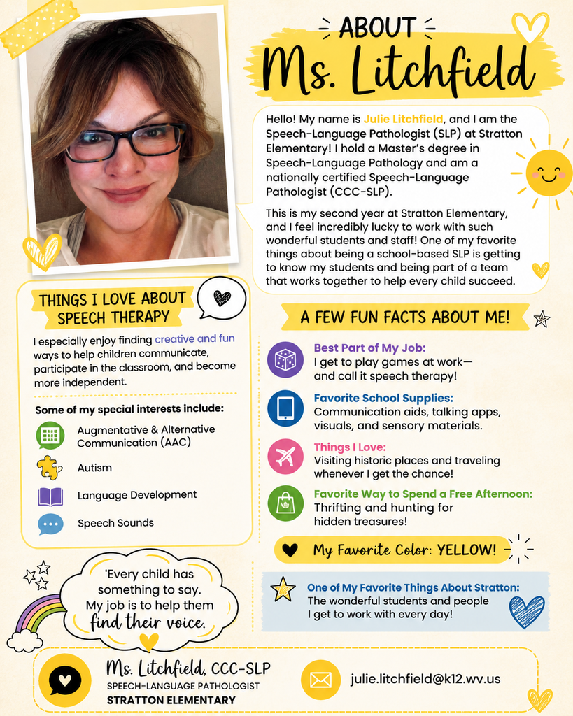 About Me - Ms. Litchfield